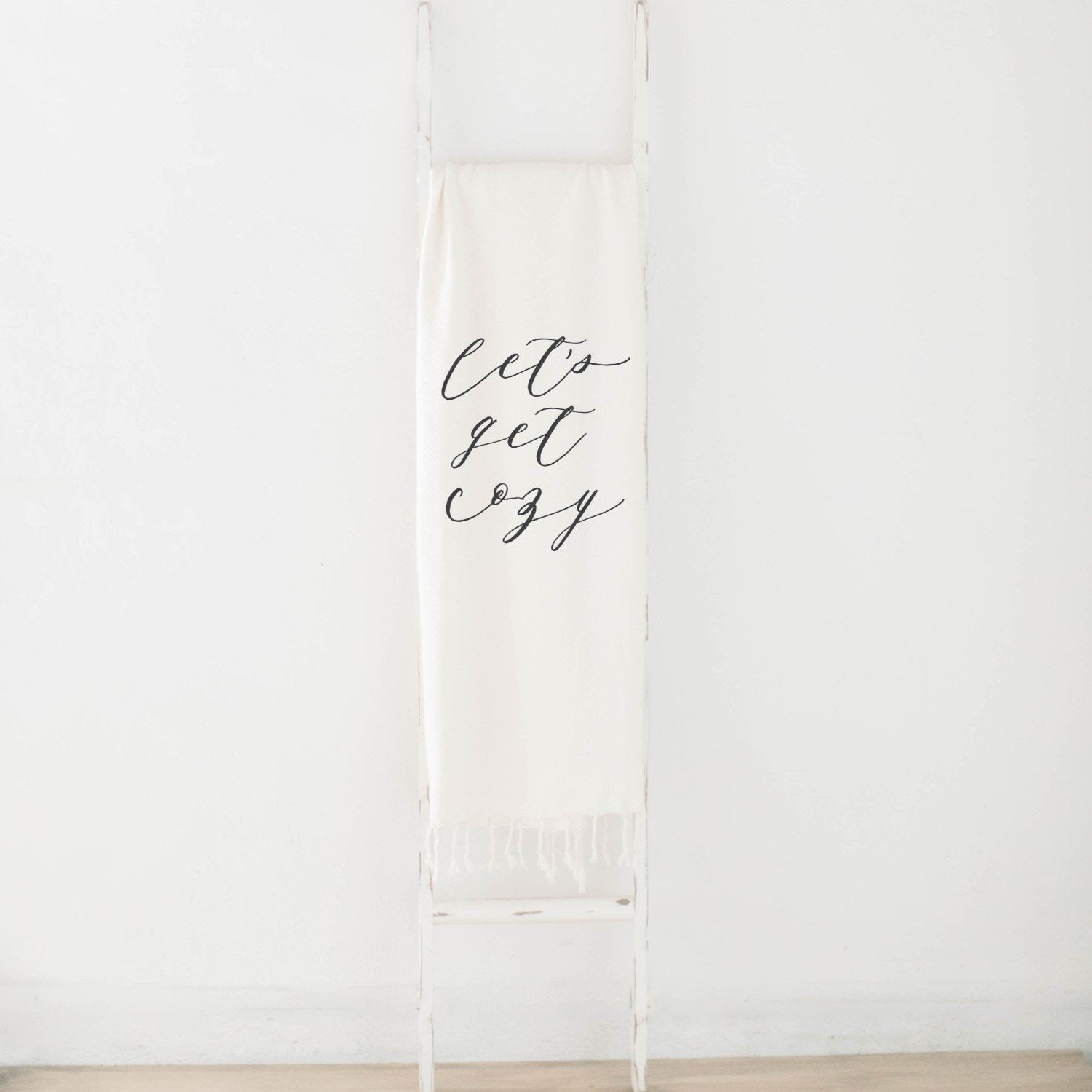 Lets Get Cozy Throw Blanket - Ink and Latte