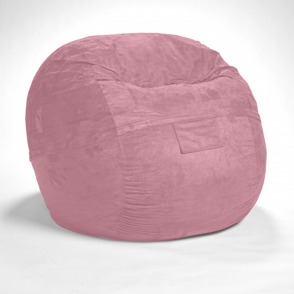 Cozy Rosy Pink Bean Bag Chair - Ink and Latte