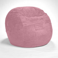 Cozy Rosy Pink Bean Bag Chair - Ink and Latte