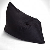 Black Faux Fur Sofa Sack Bean Bag Lounger - Ink and Latte