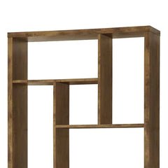 Metal And Wood Modern Style Bookcase With Multiple Shelves - Ink and Latte