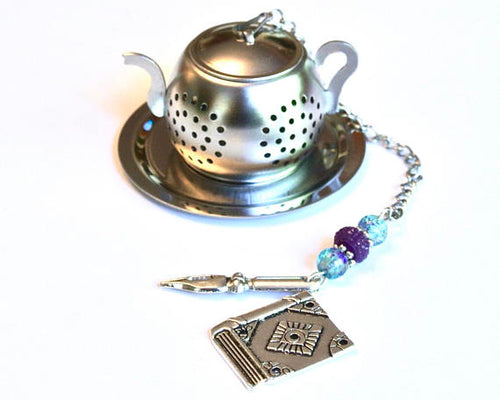 Book Tea Infuser with Pen - Ink and Latte