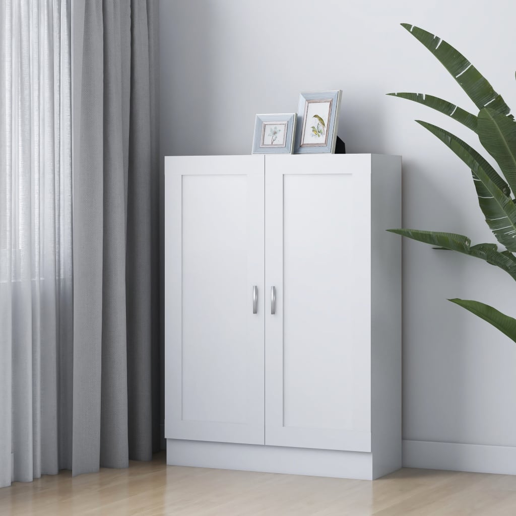 Book Cabinet White 32.5"x12"x31.5" Chipboard