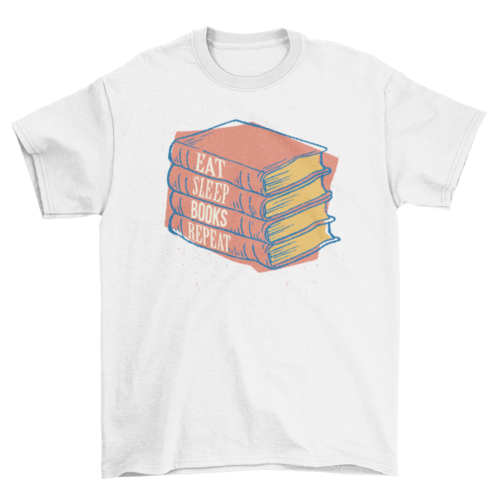 Books repeat t-shirt