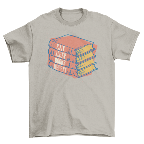 Books repeat t-shirt