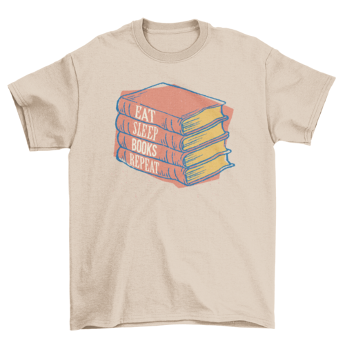 Books repeat t-shirt