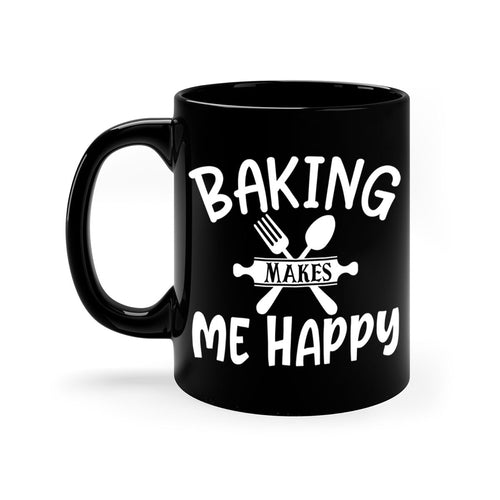 baking makes me happy 54#- kitchen-Mug / Coffee Cup