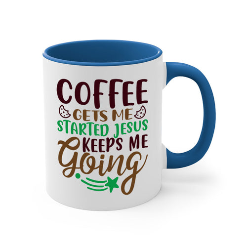 coffee gets me started jesus keeps me going 290#- christmas-Mug /