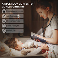 Led Neck Hanging Night Reading Lamp - Ink and Latte