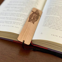 Owl Engraved Wood Bookmark - Ink and Latte
