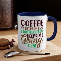 coffee gets me started jesus keeps me going 290#- christmas-Mug /