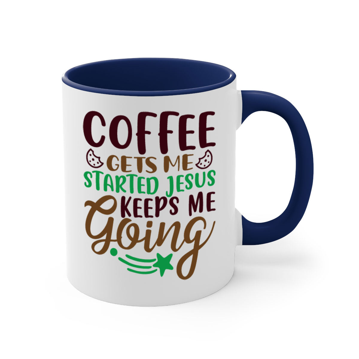 coffee gets me started jesus keeps me going 290#- christmas-Mug /