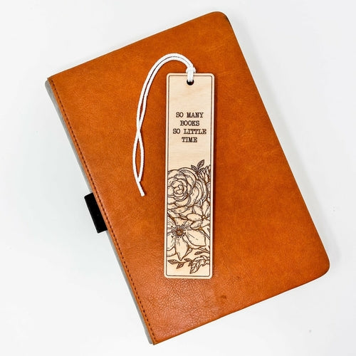 Book Lovers Wooden Bookmark - Ink and Latte