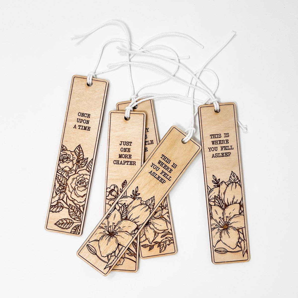 Book Lovers Wooden Bookmark - Ink and Latte