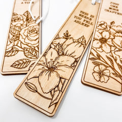 Book Lovers Wooden Bookmark - Ink and Latte