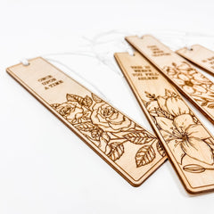 Book Lovers Wooden Bookmark - Ink and Latte