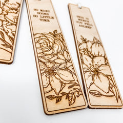 Book Lovers Wooden Bookmark - Ink and Latte