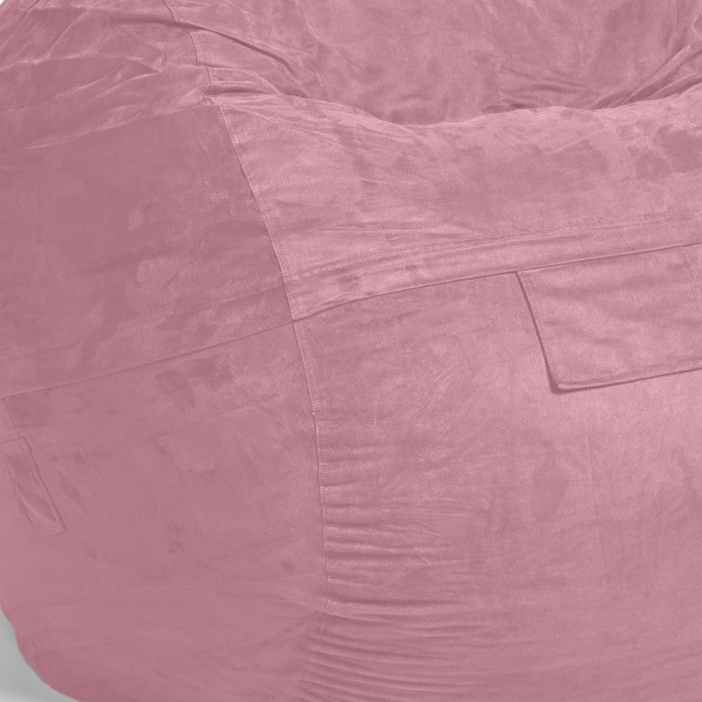 Cozy Rosy Pink Bean Bag Chair - Ink and Latte